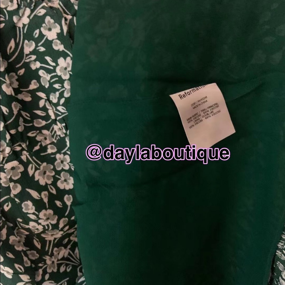 Reformation Esther Dress Shamrock ASO Taylor Swift - Picture 11 of 12
